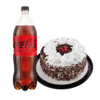 Pack Torta Selva Negra Chica LA FLORENCIA 1un + Gaseosa COCA COLA Sin Azúcar Botella 1.5L