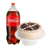 Pack Torta de Moka Mediana LA FLORENCIA 1un + Gaseosa COCA COLA Original Botella 3L