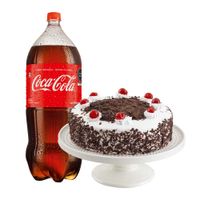 Pack Torta Selva Negra Mediana LA FLORENCIA 1un + Gaseosa COCA COLA Original Botella 3L