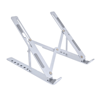 Soporte de Aluminio Plegable Para Laptop Color Plateado