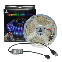 CINTA TIRA LED RGB 5M MÚSICA BLUETOOTH USB CON APP - MESETA