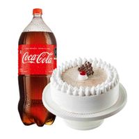 Pack Torta Tres Leches de Vainilla Mediana LA FLORENCIA 1un + Gaseosa COCA COLA Original Botella 3L