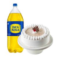 Pack Torta Tres Leches de Vainilla Mediana LA FLORENCIA 1un + Gaseosa INCA KOLA Sabor Original Botella 3L