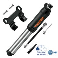 Mini inflador manual para bicicleta de 75 PSI Truper