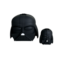 Funda Protectora de Silicona para Cargador 20W Iphone Darth Vader Negro