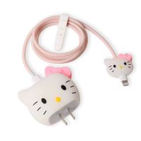 Funda Protectora de Silicona para Cargador 20W Iphone Hello Kitty Rosa - copy