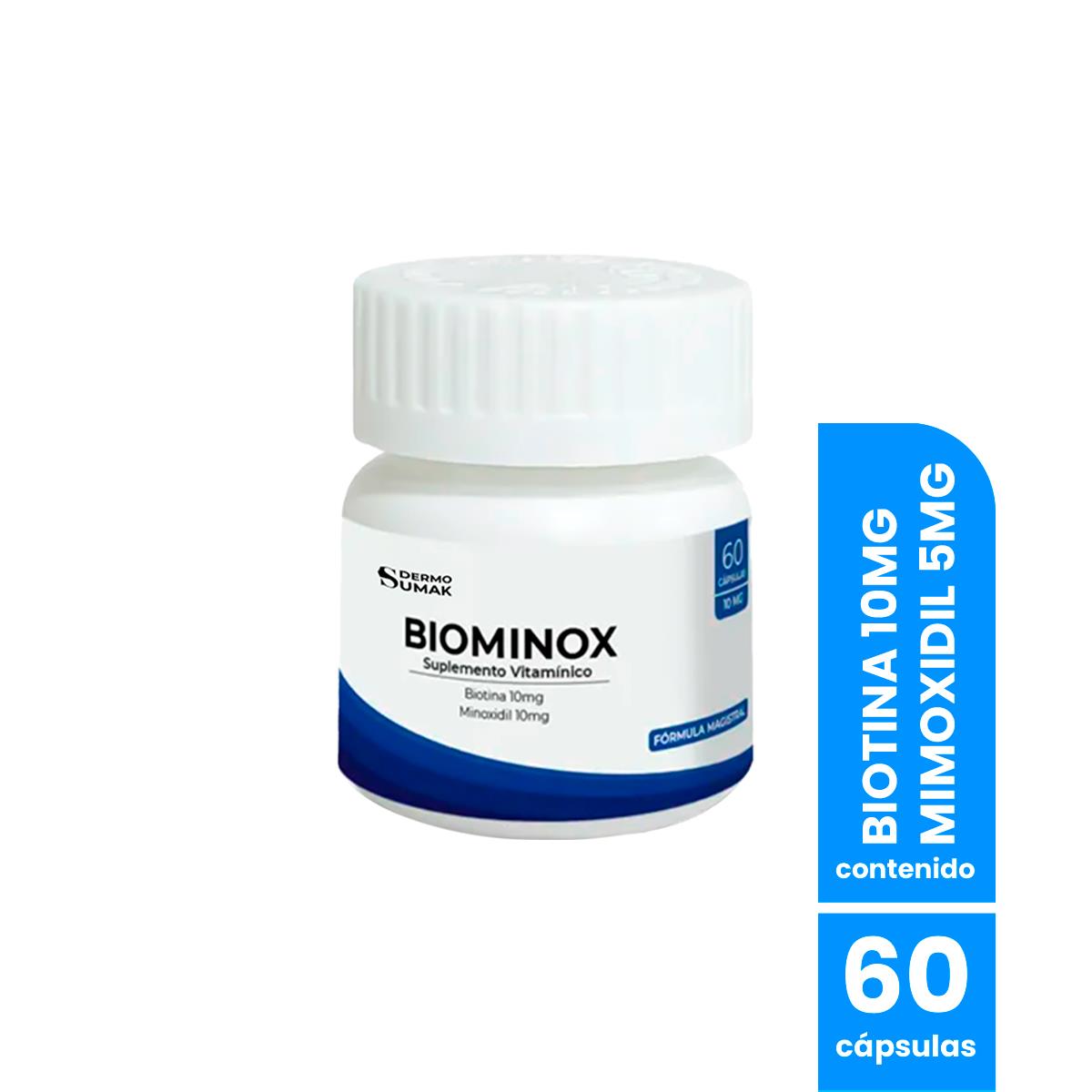 Biominox Suplemento Vitámico Con Minoxidil Y Biotina 60 Und - Dermo Sumak