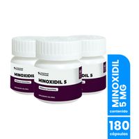 Minoxidil 5Mg 60 Caps 3 Unidades
