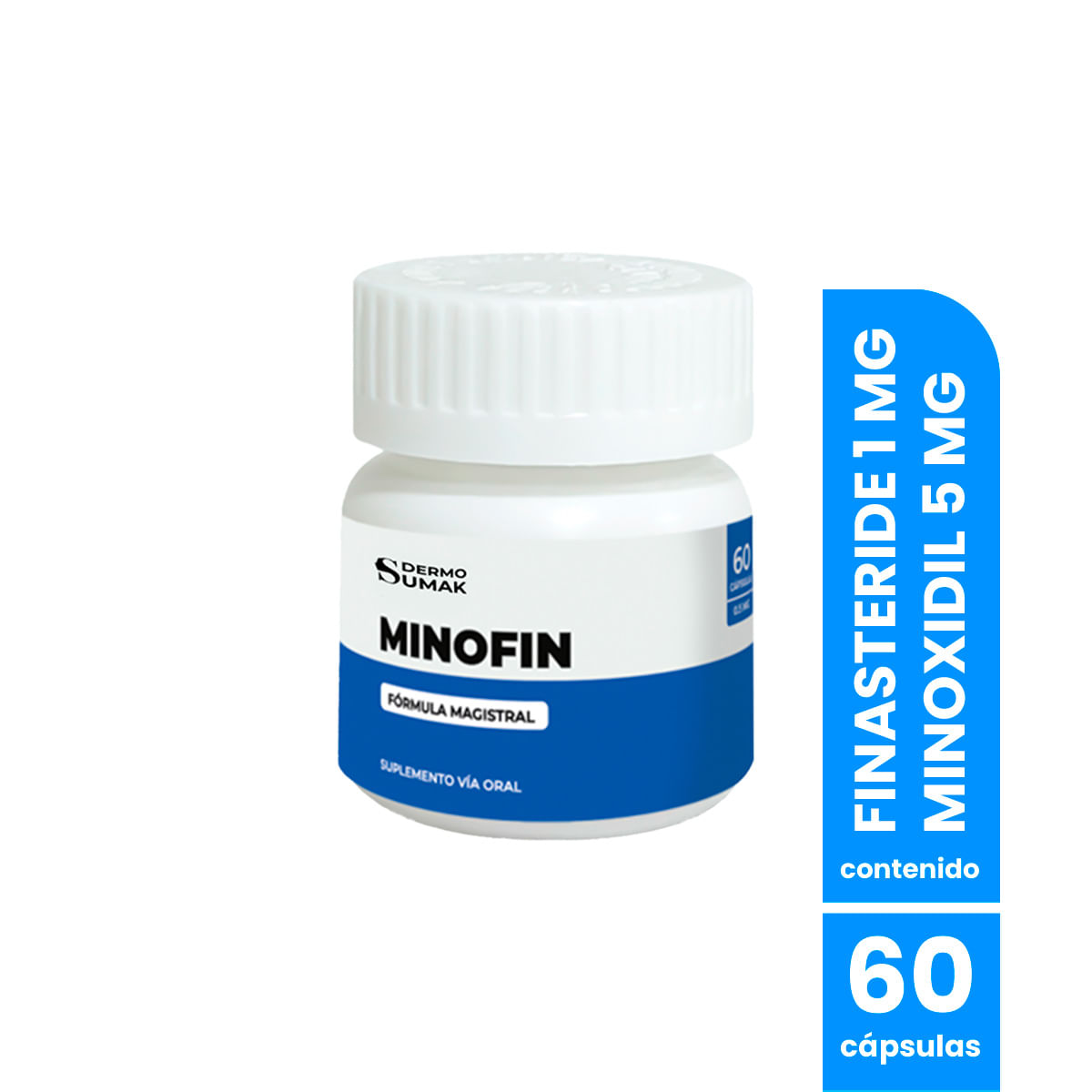 Minofin Con Finasteride Y Minoxidil Cápsulas 60 Und - Dermo Sumak