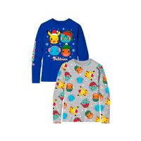 Pokemon Set de Polos Manga Larga Navidad XS