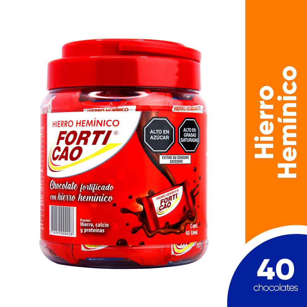 Forticao Hierro Hemínico Chocolate