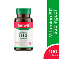 Sunvit Vitamina B12+B6+Folic Tableta sublinguales