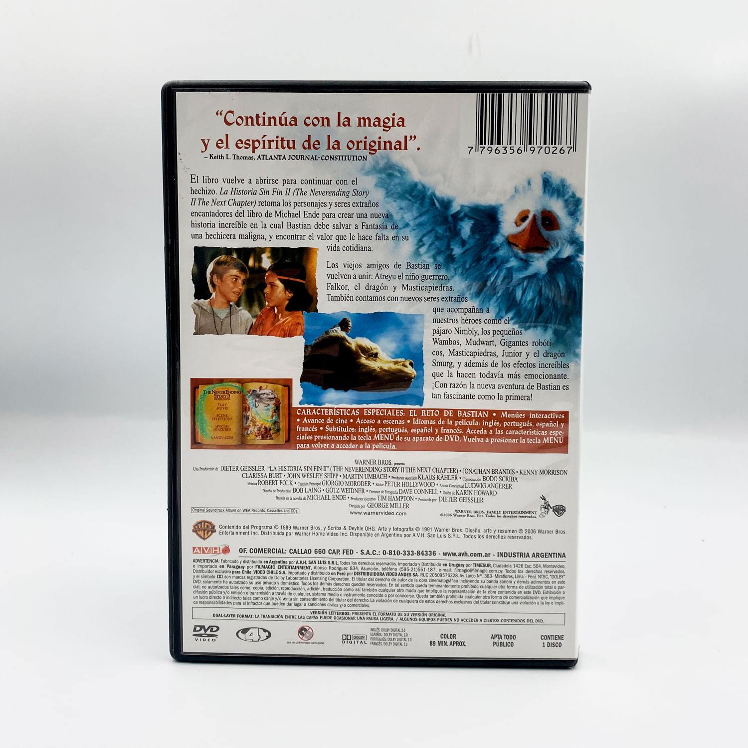 Dvd Original La Historia Sin Fin 2