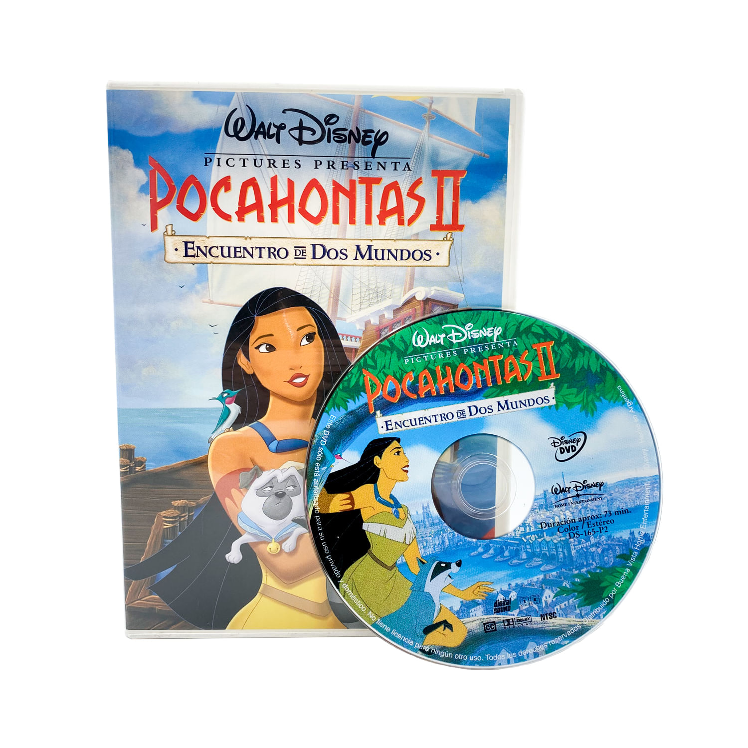 Dvd Original Pocahontas 2: Un Viaje Al Nuevo Mundo