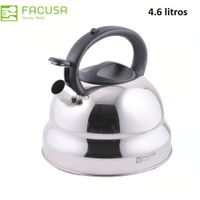 Tetera Acero Inoxidable Facusa de 4.6 litros con Silbador 989085002 - MEGA IMPORT