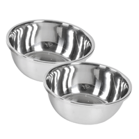 Set de 2 Bowls para Cocina de Acero Inoxidable de Repostería