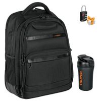 Combo Mochila porta laptop Termo y candado de combinación
