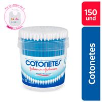 Hisopos Cotonetes de Algodón Johnsons 150 unidades