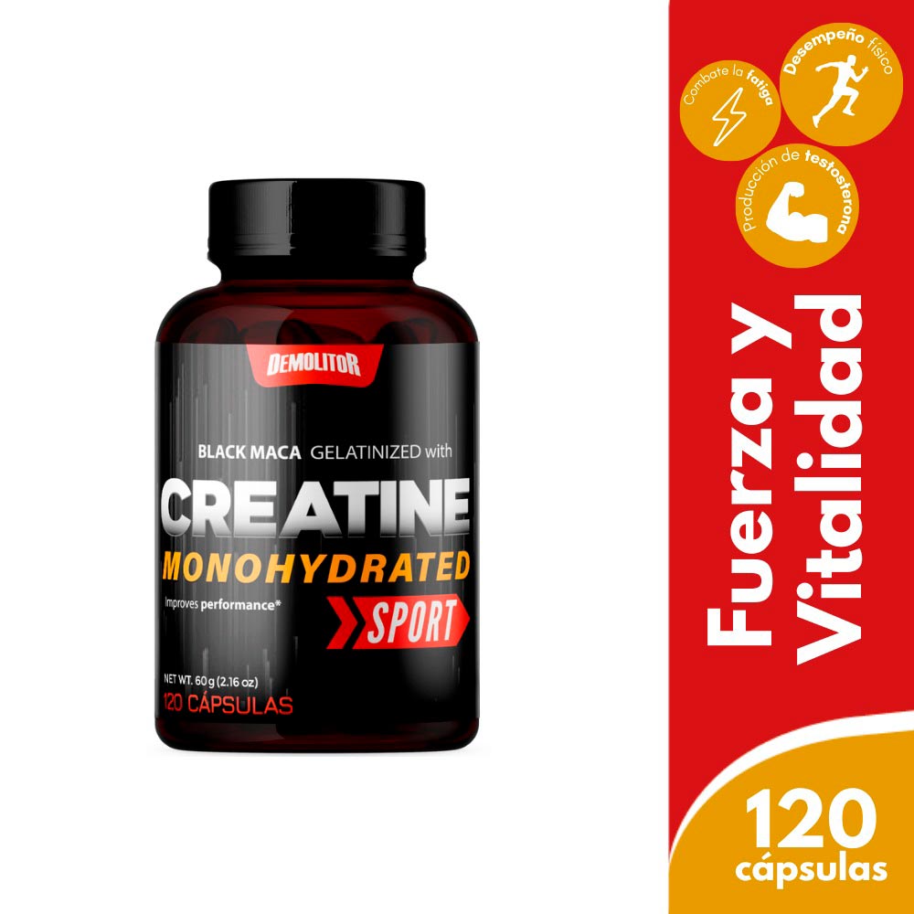 Demolitor Creatina Monohidratada con maca Cápsulas