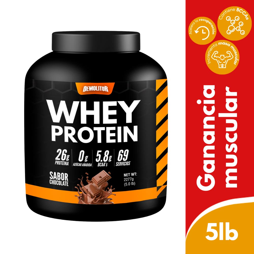 Whey Protein Demolitor Sabor chocolate 2277 g