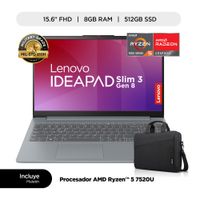 Laptop Lenovo IdeaPad Slim 3 AMD Ryzen 5 512 GB SSD 8GB RAM 15.6"" Arctic Grey