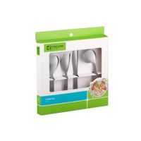 SET CUBIERTOS BEBE X 4 PZ MODELO 723 - MEGA IMPORT