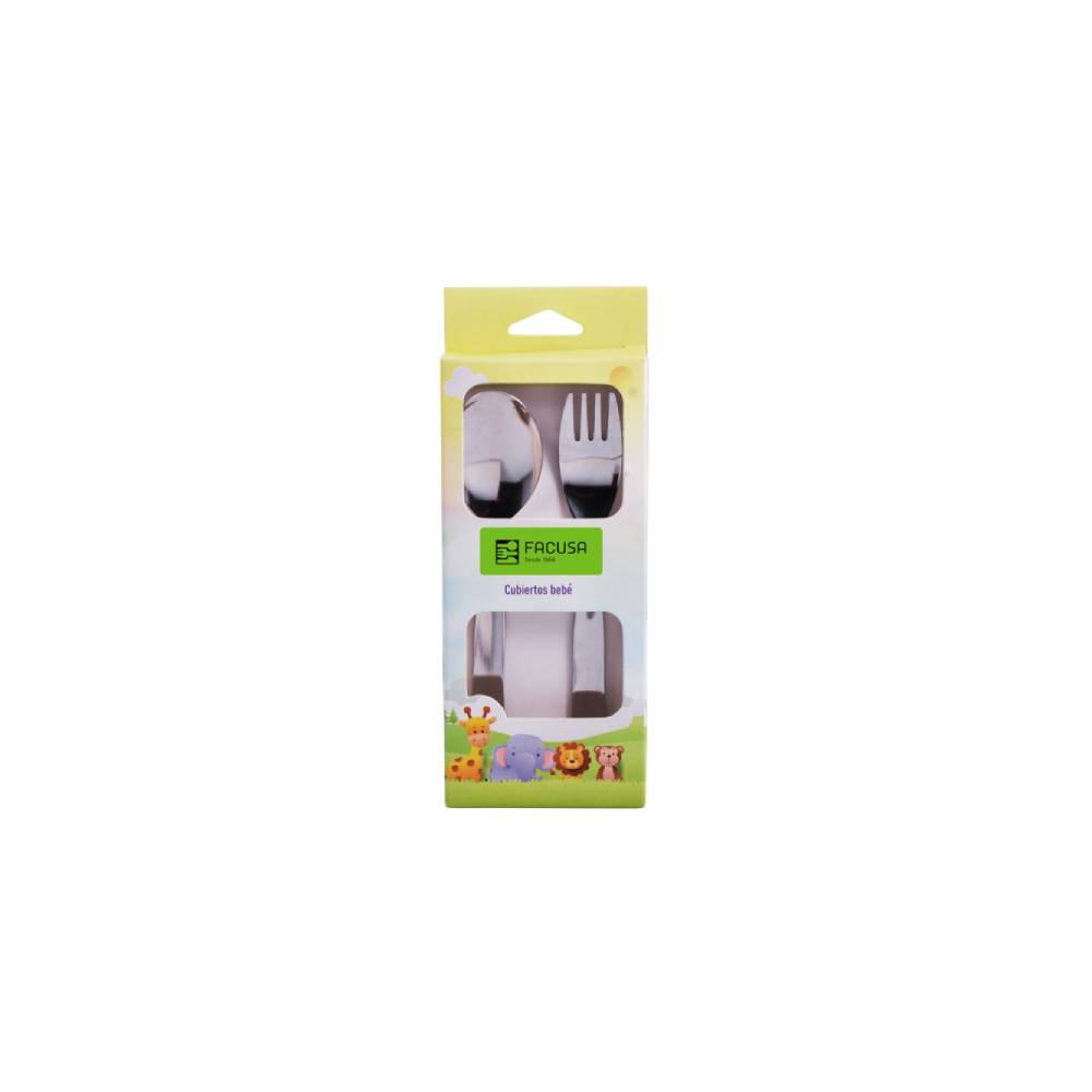 SET DE CUBIERTOS BEBE X 02 PZAS. MODELO 723 - MEGA IMPORT
