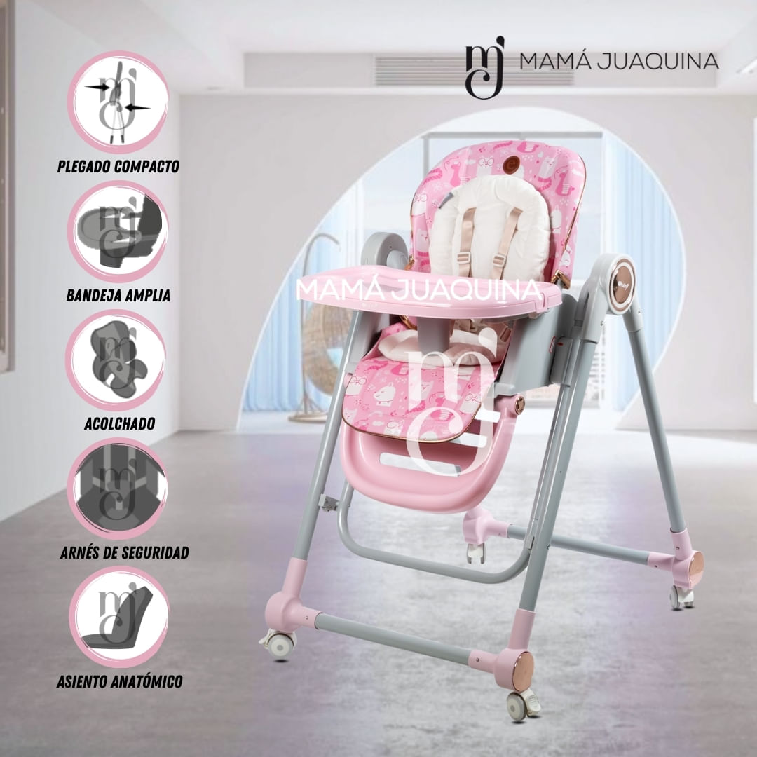 Silla de Comer Edición Limitada «LITTLE ZOO» Pink
