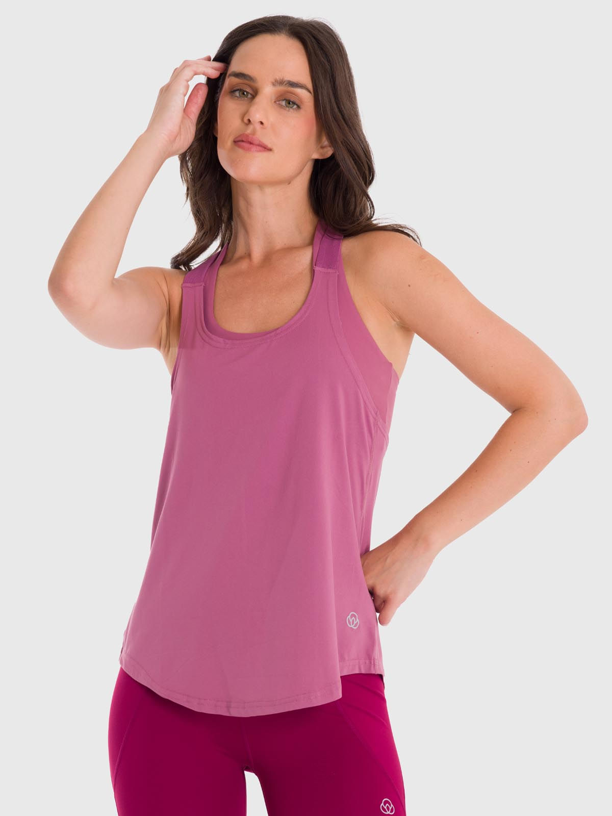 Polo Sin Mangas Para Mujer Training Tank Rosado Bsoul