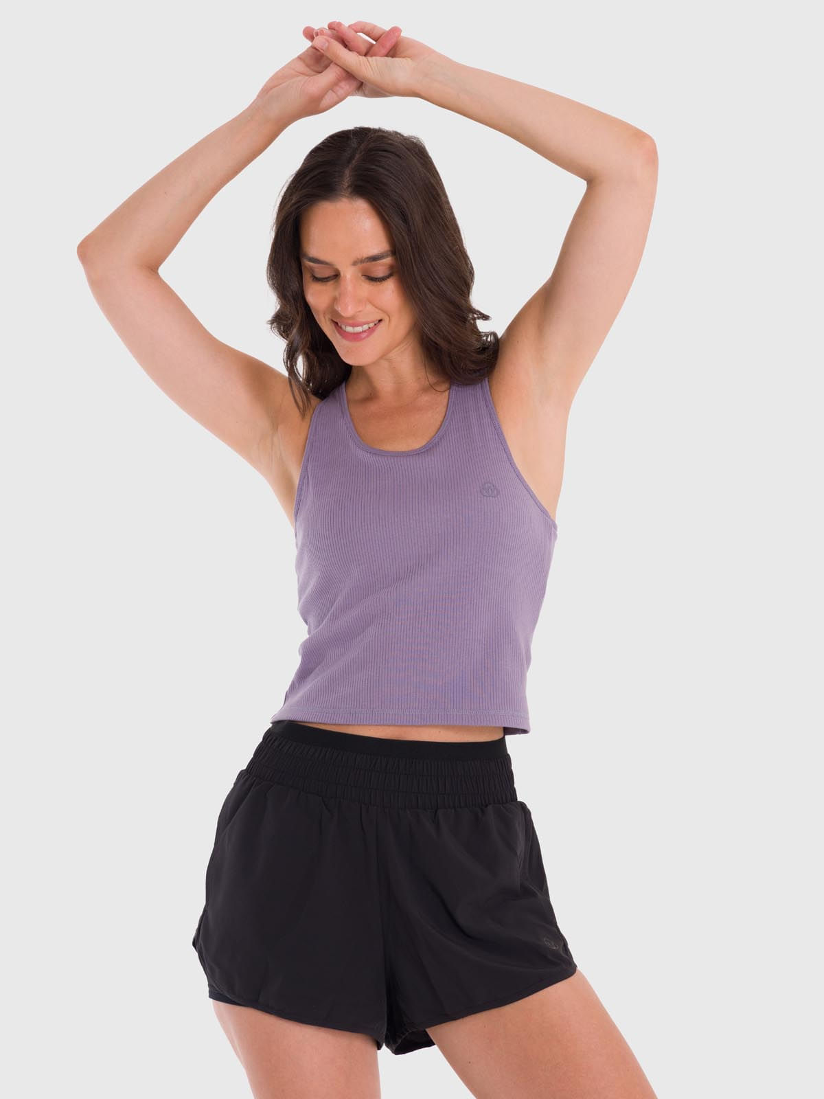 Polo Sin Mangas Para Mujer Crop Bra Morado Bsoul