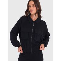 Casaca Para Mujer Modal Negro Bsoul