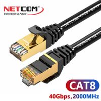 Cable de Red Cat 8 Conector Rj45 40 Gbps Lan Ethernet 1 Metro NETCOM
