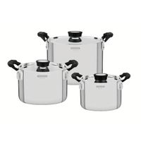 Jgo Bateria de Cocina Grano Compact 6 Pzas T/Ac. Mango Bak + Sartén 28 cm - MEGA IMPORT
