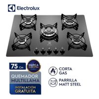 Cocina Empotable a Gas 5 Quemadores Electrolux Triple Llama 75Cm (ETGZ30T0EPUB)