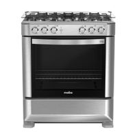 Cocina de Piso Mabe 5 Hornillas a Gas 76CM CMP7628FX0 Inox