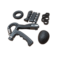 Hand Grip 60 Kg Contador con Kit Fortalecimiento de Agarre Negro