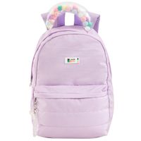 Mochila Pompones Asa Lila CLASS&WORK