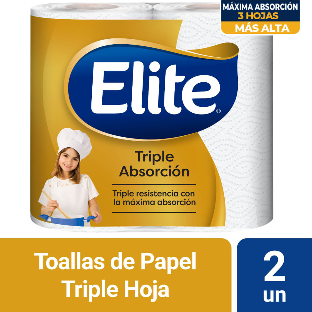 Papel Tolla ELITE Triple Absorción Paquete 2un PV