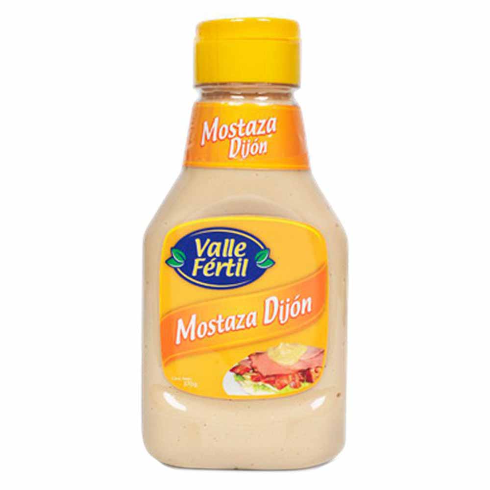 Mostaza Dijón VALLE FERTIL Botella 370g
