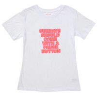 Polo Básico Manga Corta Estampado Damas SINGULAR Blanco 3