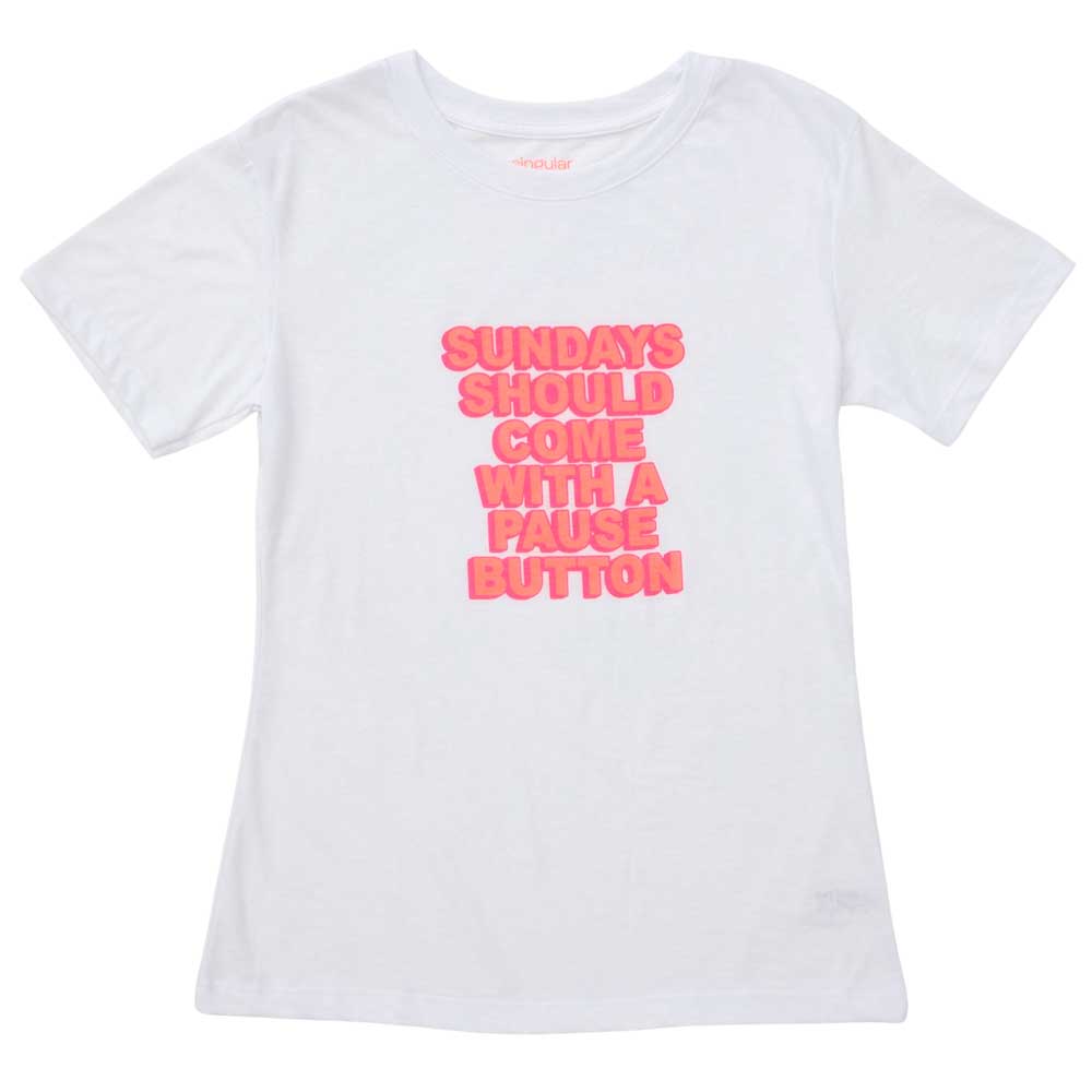 Polo Básico Manga Corta Estampado Damas SINGULAR Blanco 3