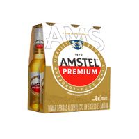 Cerveza Premium AMSTEL Botella 275ml Paquete 6un