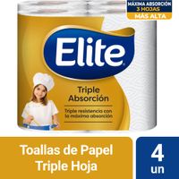 Papel Tolla ELITE Triple Absorción Paquete 4un PV