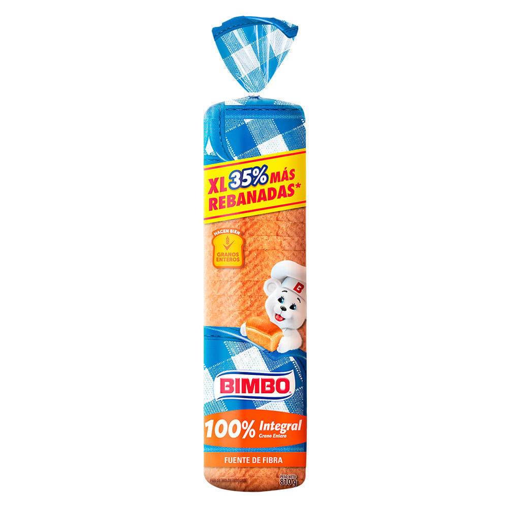 Pan de Molde Integral XL BIMBO Extra Grande Bolsa 810g