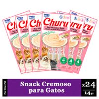 Snack Cremoso Gato Churu Sabor Atun y Salmon 24 x 14gr