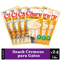 Snack Cremoso Gato Churu Sabor Pollo 24 x 14gr