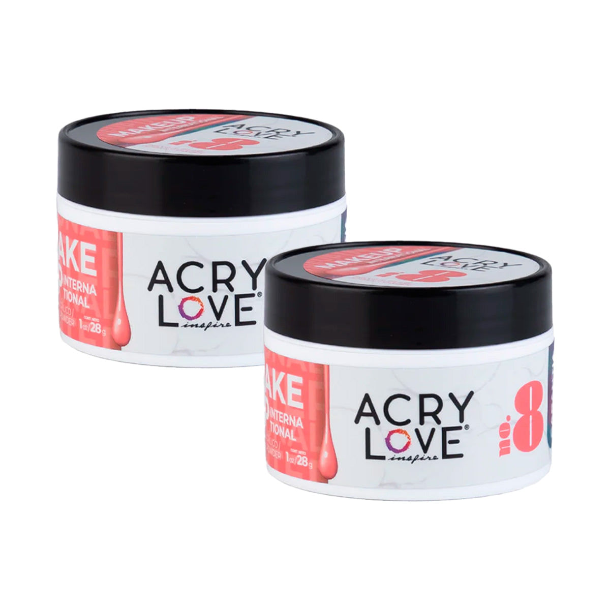 ACRYLOVE POLVO ACRILICO MAKE UP 1 OZ MAKE UP #8 - 2 UNID