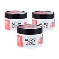 ACRYLOVE POLVO ACRILICO MAKE UP 1 OZ MAKE UP #8 - 3 UNID