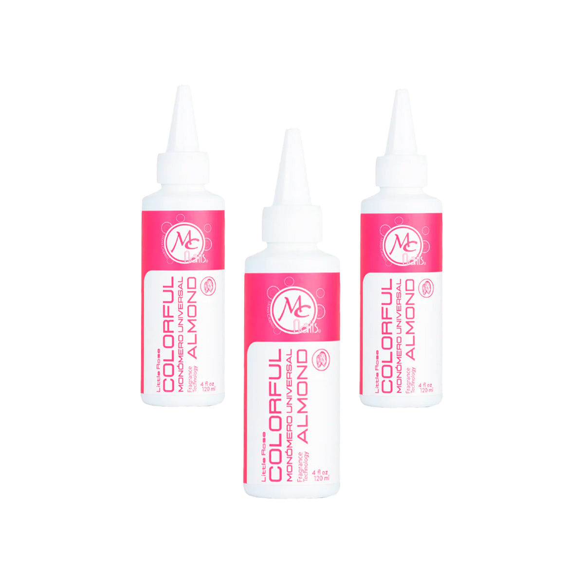 MC NAILS MONOMERO ALMONO 8OZ - 3 UNID