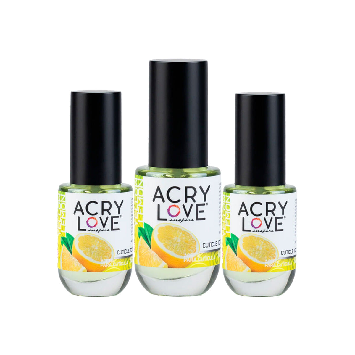 Aceite para cutícula 14ml Yellow Lemon - Acrylove 3 unid